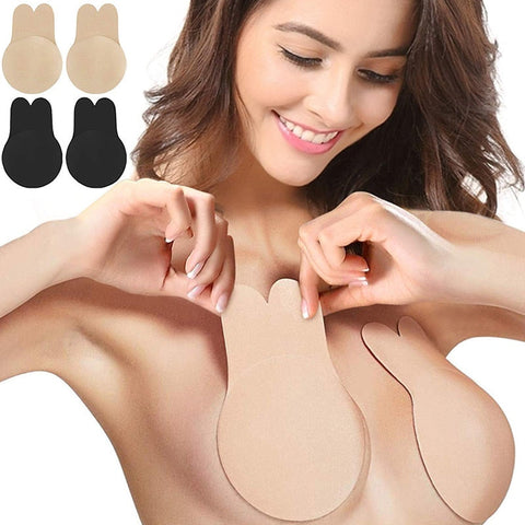Rabbit Shape Self Adhesive Silicone Reusable Chest Stickers