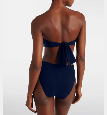 Bandeau 3D Flower  Bikini Swimsuit and Skirt	