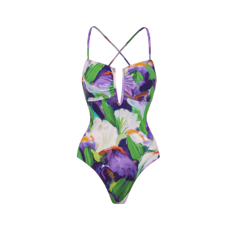 Oil Painting Of Calla Lilies Print Swimsuit Set(s)