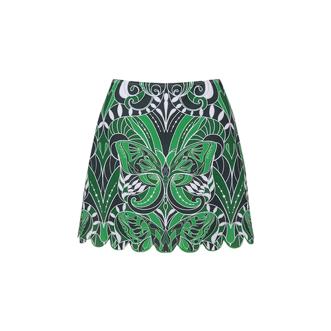 Butterfly Printed One Piece Swimsuit and Skirt or Pants