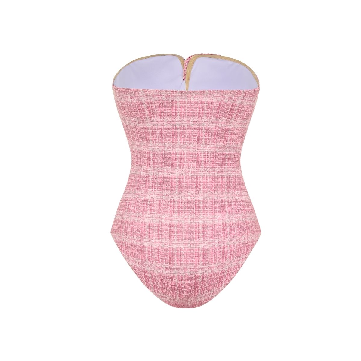 Bandeau Elegant One Piece Swimsuit and Shorts	