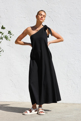 Oblique Shoulder Dress