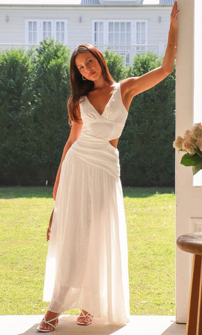 V Neck Cutouti Dress