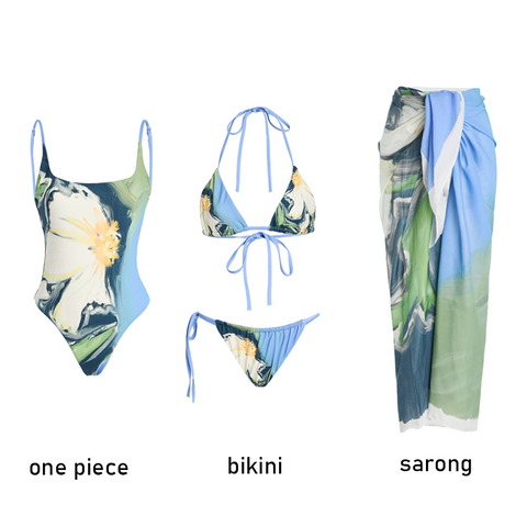 Magnolia Print Swimsuit Set(s)