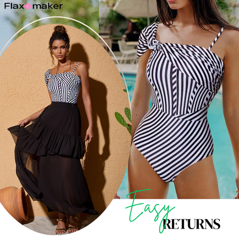 Dissymmetry One Piece Swimsuit and Skirt