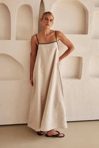 Sling Solid Color Holiday Dress