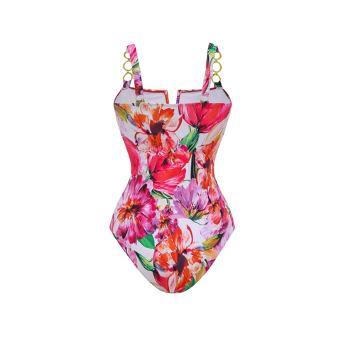 Flowers In Full Bloom Print Swimsuit Set(s)