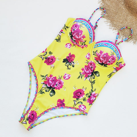 Bandeau Blossom Print Swimsuit Set(s)