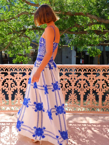 Sling Printed Maxi Dress