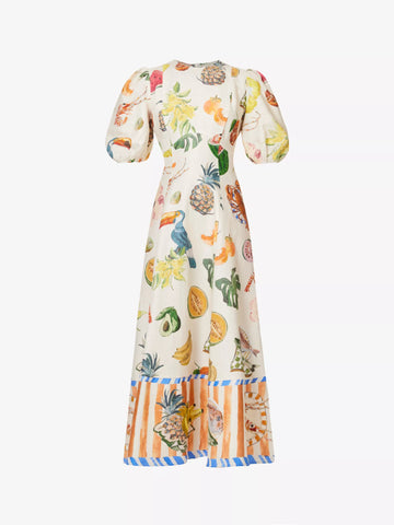 Fruits Printed Dress