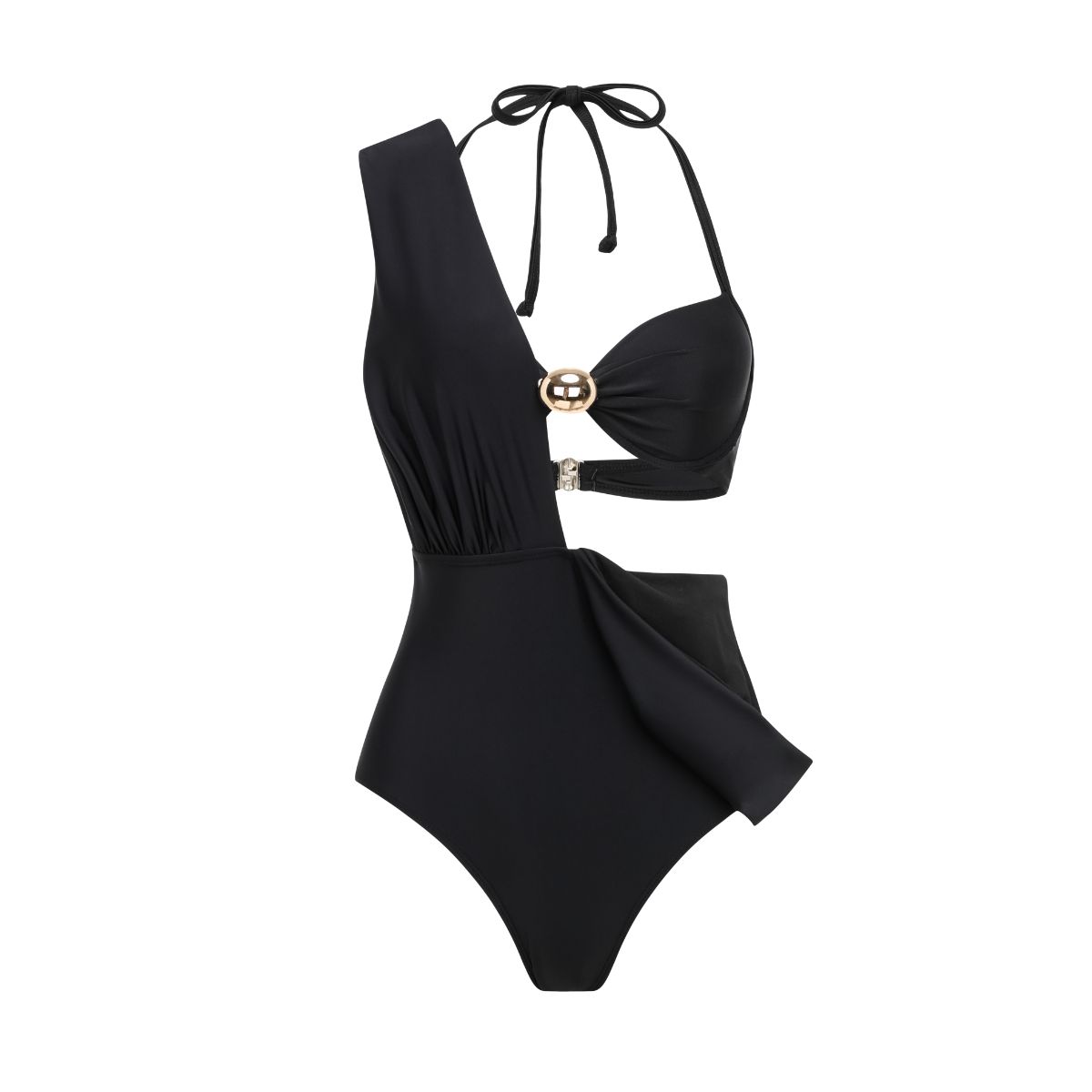 Top & Plunging Ruched Swim Set	
