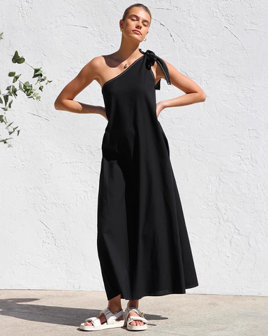 Oblique Shoulder Dress