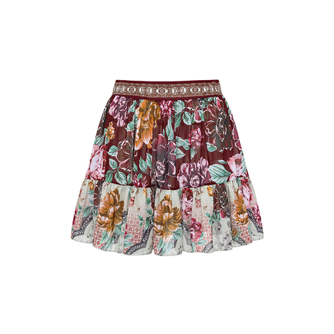 Strap Decoration Peony Print Swimsuit Set(s)	