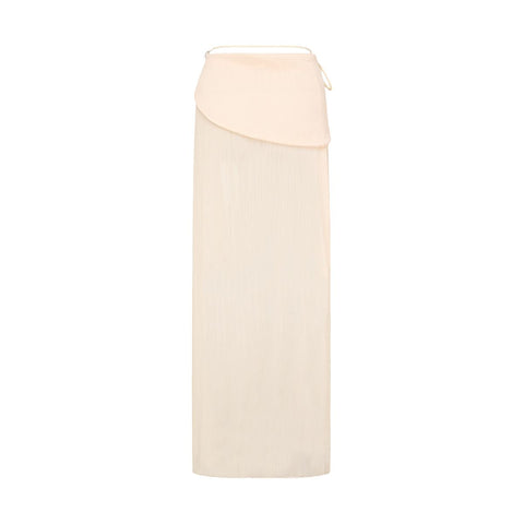 Halterneck Pearl Bandeau High Waist Bikini Swimsuit and Sarong