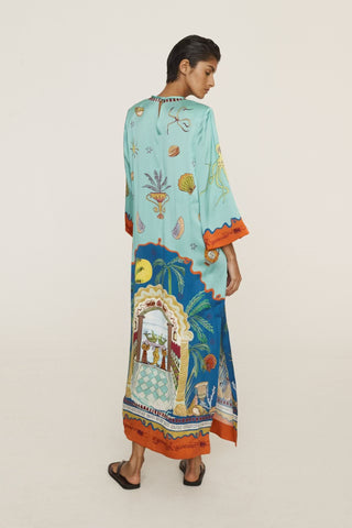Printed Slit Dress