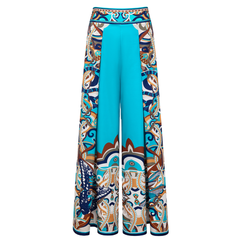 Butterfly and Dragonfly V-neck Hollow Print One Piece Swimsuit and Pants