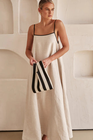Sling Solid Color Holiday Dress