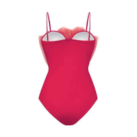 Rosa Muscosa Gradient One Piece Swimsuit and Skirt