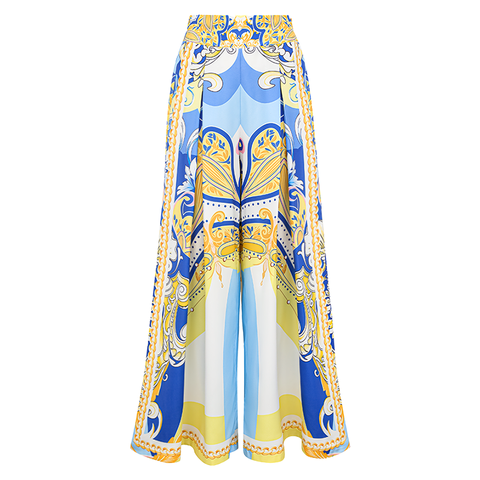 V Neck Pattern Print One Piece Swimsuit and sarong or Pants