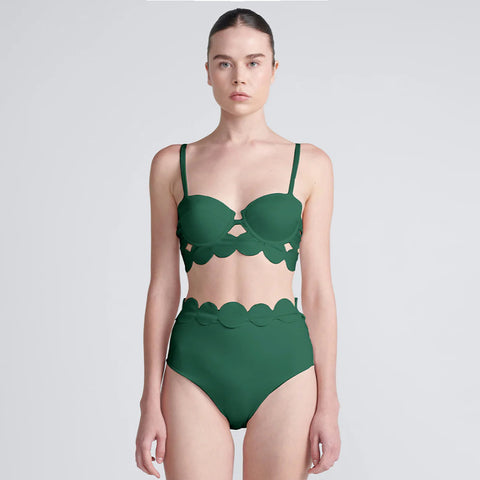Laser Cutting Circularity Bikini Swimsuit and Split Skirt