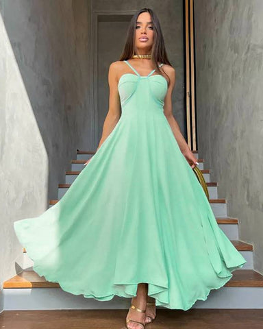 Halter Bandeau Maxi Dress