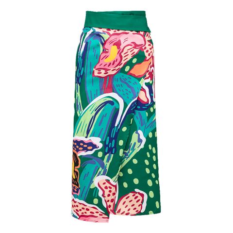 Tropic Printed Bikini Swimsuit and Sarong Flaxmaker	