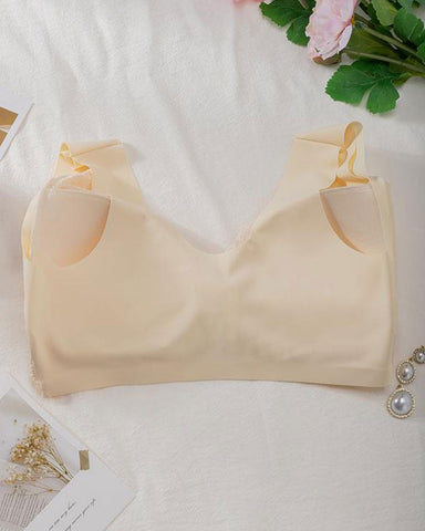 Shapecurve® Women's Contrast Lace Hook & Eye Front PushUp Bra