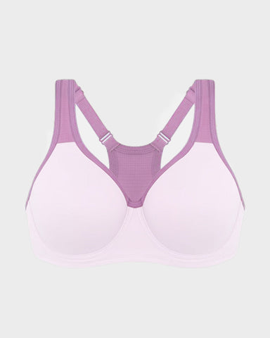 Full Coverage Sports Bra Non Padded Unlined Soft Support Wide Strap Underwire Bra