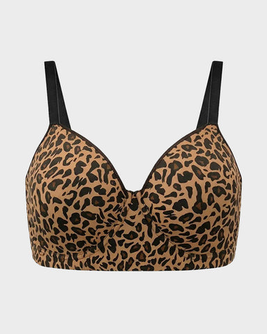 Delia Plus Size Smooth Full-Coverage Longline Support Bra.