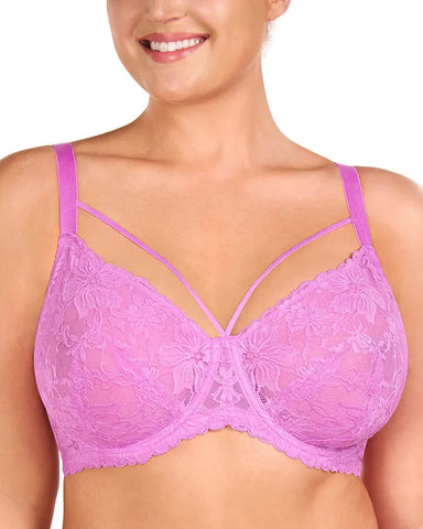 Pretty In Petals Lace Underwire Bra – Soft, Unlined & Adjustable