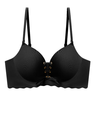 Drawstring Push Up Bra| Add 2 Cups Padded Wireless Strapless Bras Comfort Bra