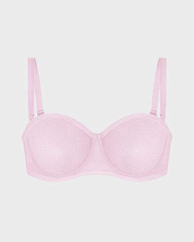 Strapless Mesh Bra with Underwire Lift and Sculpting Fit