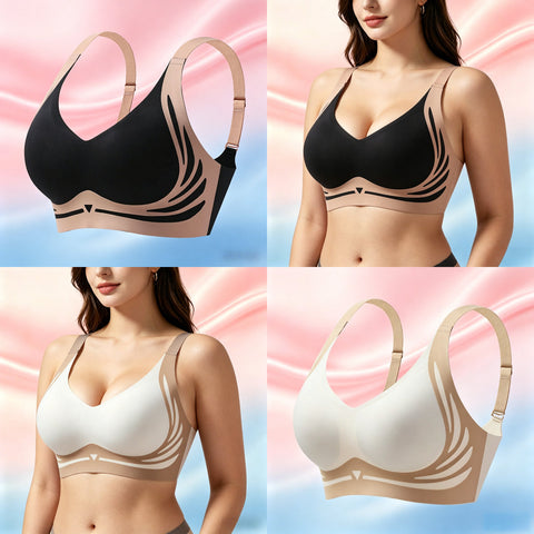 Anti-Sagging Support Shockproof Sports Fixed Cup Bra For Women