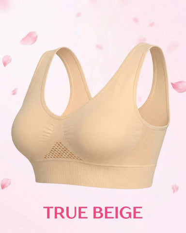 Women’s Wireless Lace Bra with Maximum Support