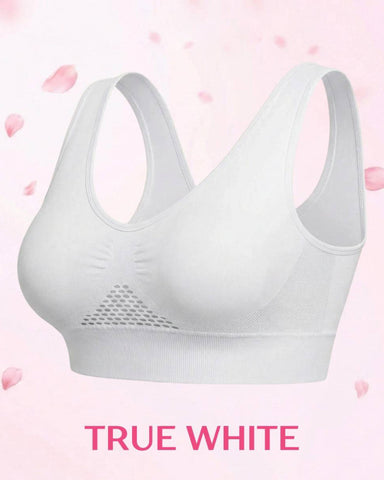 Women’s Wireless Lace Bra with Maximum Support