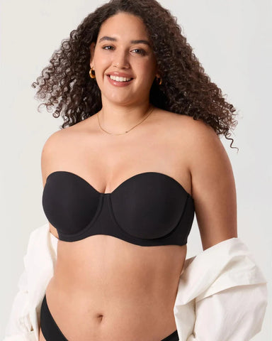 Women’s Plus Size Strapless Full Coverage Underwire Bra