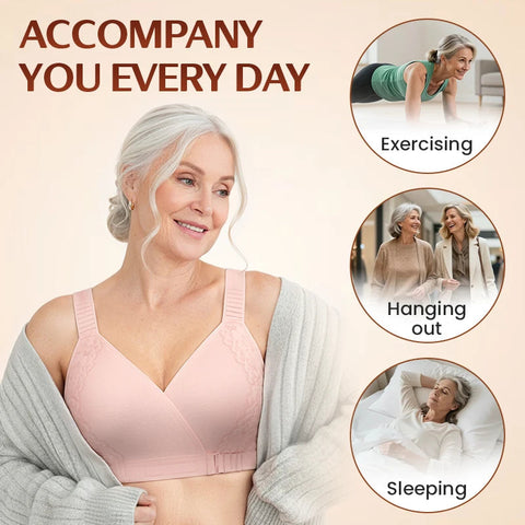 Front-Cross Wrap Bra – Maximum Comfort and Support