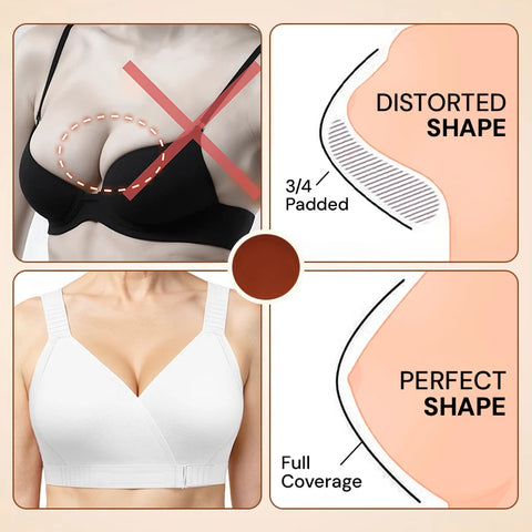 Front-Cross Wrap Bra – Maximum Comfort and Support