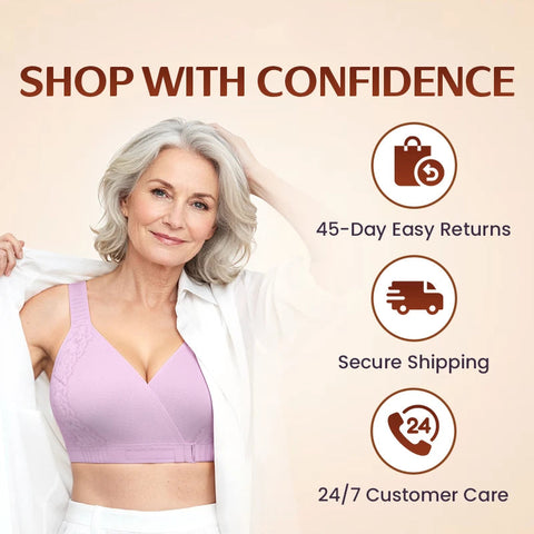 Front-Cross Wrap Bra – Maximum Comfort and Support