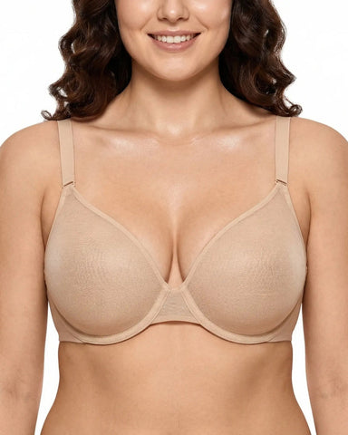 Seraphina Air Light Plus Size Mesh Underwire Bra