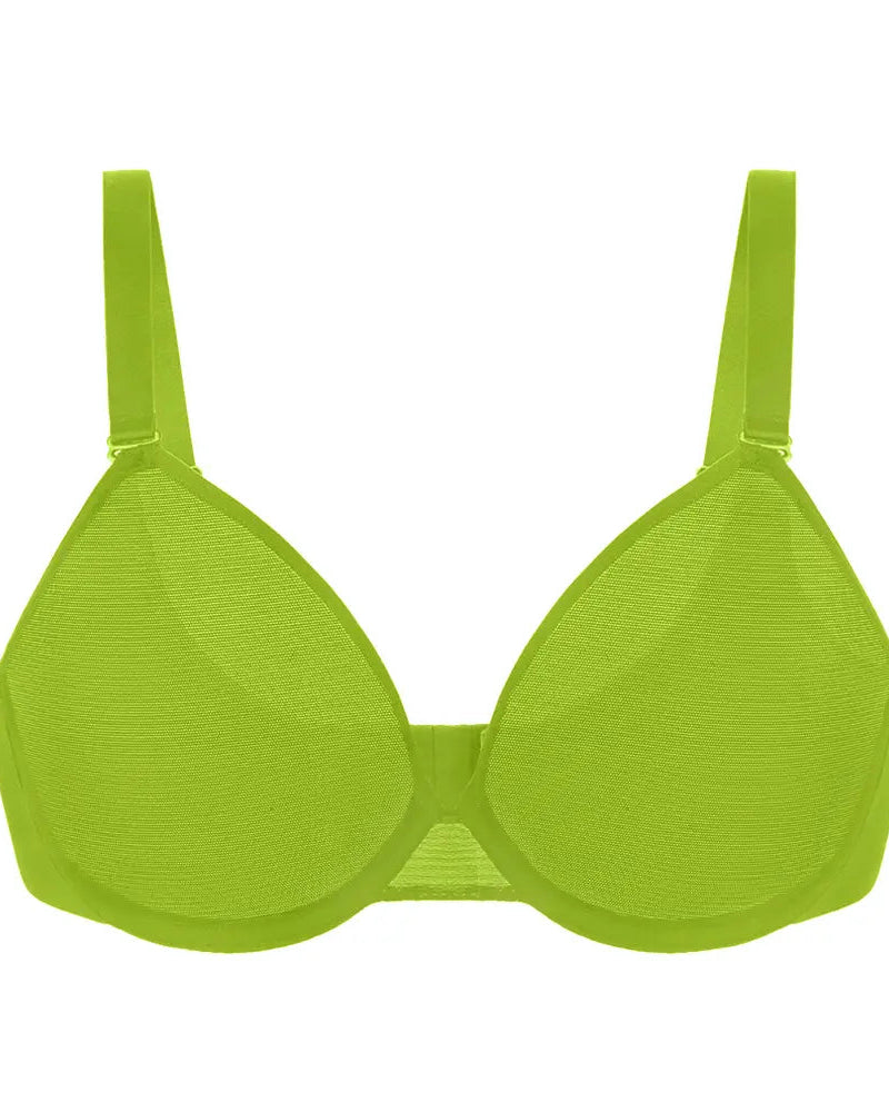Seraphina Air Light Plus Size Mesh Underwire Bra