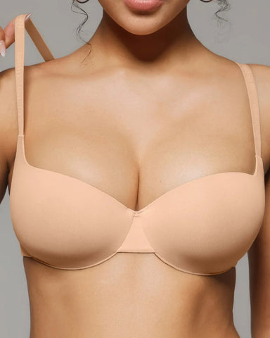 Seam-Free Push-Up T-Shirt Bra