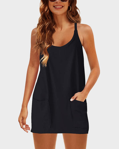Lounge-to-Street 2-in-1 Romper Dress