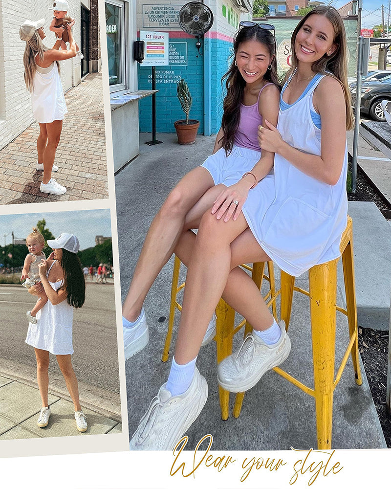 Lounge-to-Street 2-in-1 Romper Dress