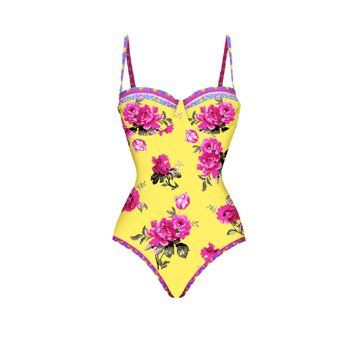 Bandeau Blossom Print Swimsuit Set(s)