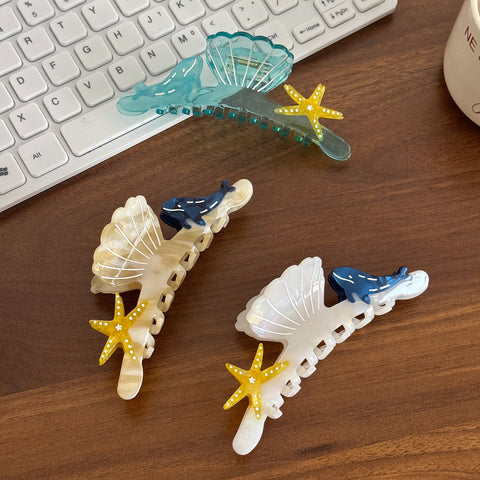 starfish hair clip