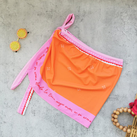 Bowknot Decor Printed Swimsuit Set(s)