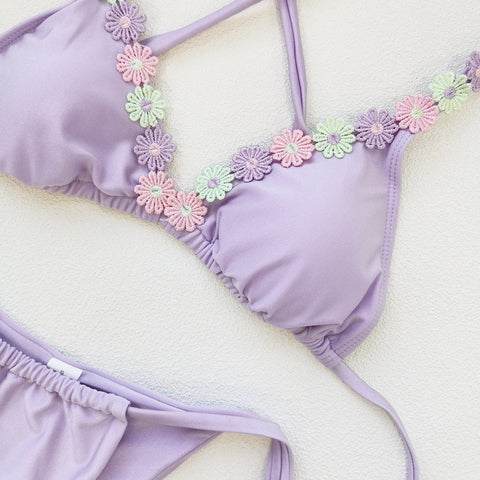 Lace Up Lace Bikini