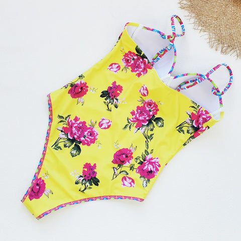 Bandeau Blossom Print Swimsuit Set(s)