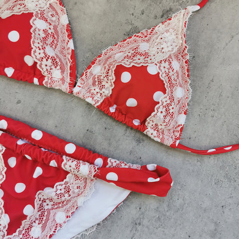 Lace Up Lace Bikini